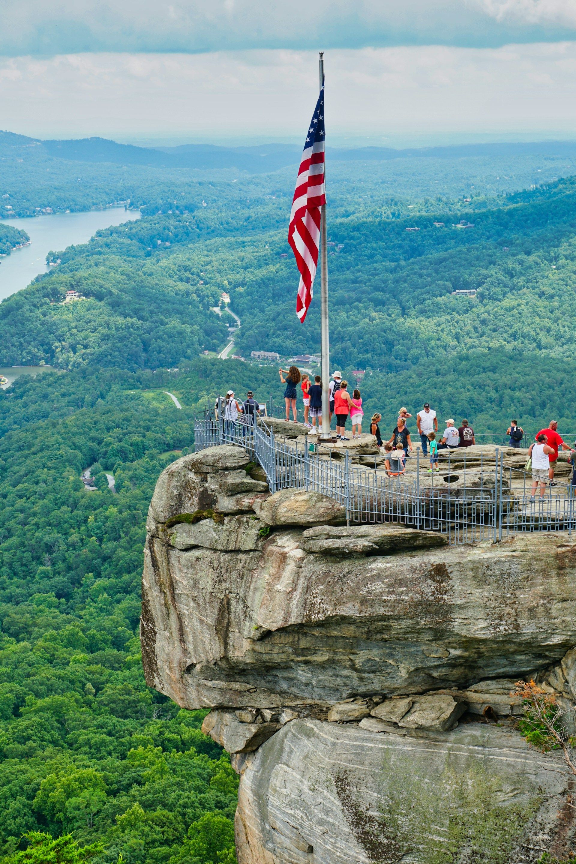 Chimney Rock above Hickory Nut Gorge near Asheville