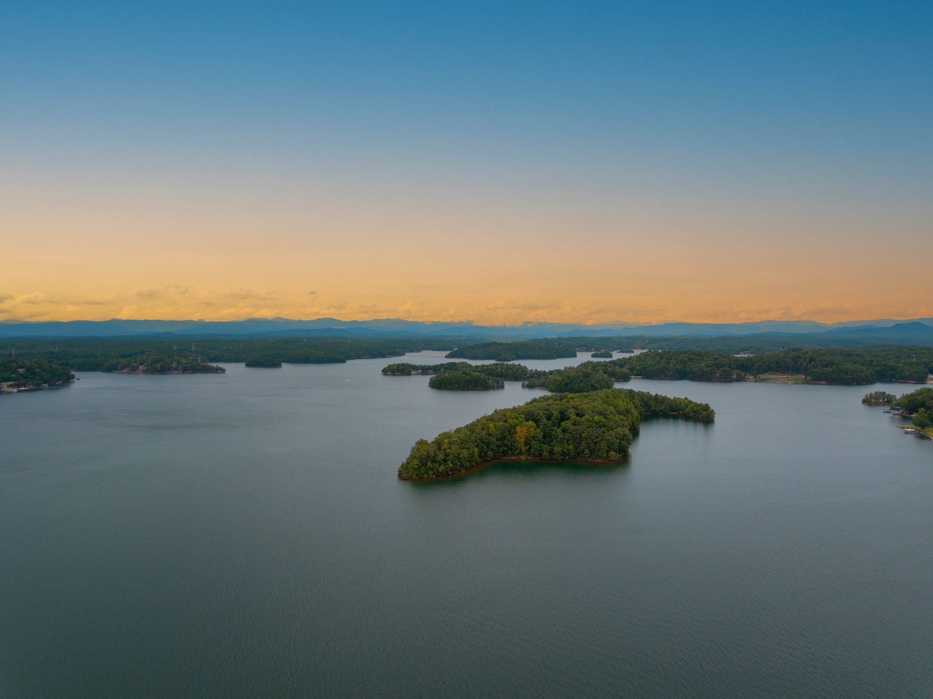 Lake Keowee from above